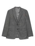 Canali checked two-button blazer - Grey