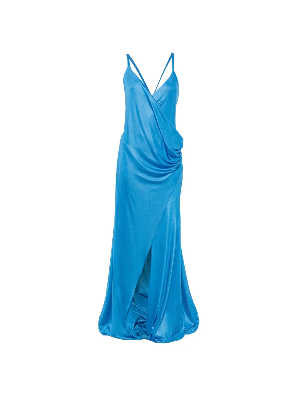 ALESSANDRO LEGORA Maxikleid mit V-Ausschnitt - Blau