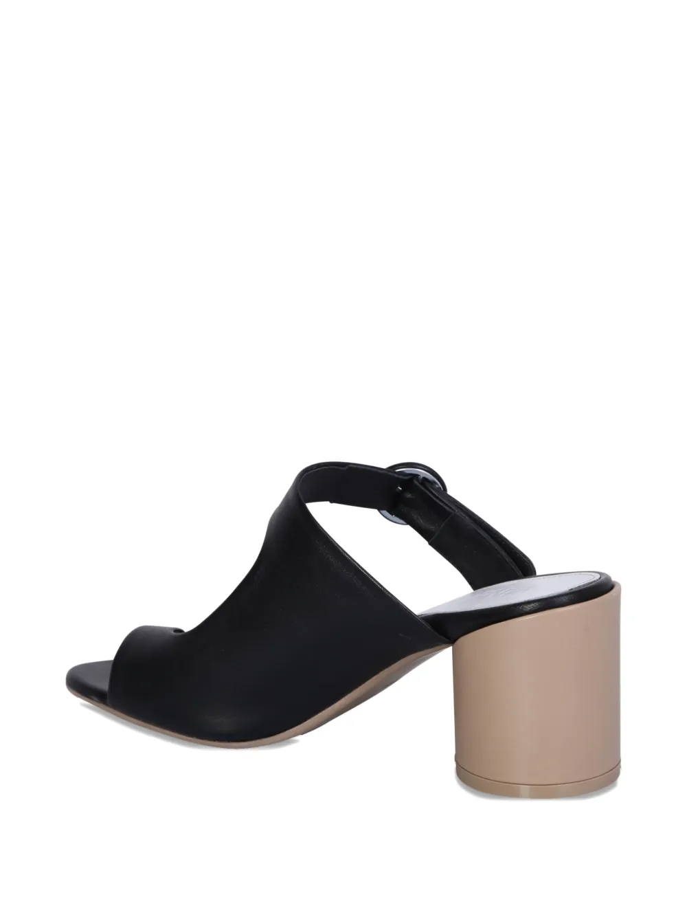 MM6 Maison Margiela 70mm buckle-fastening block-heel sandals Black