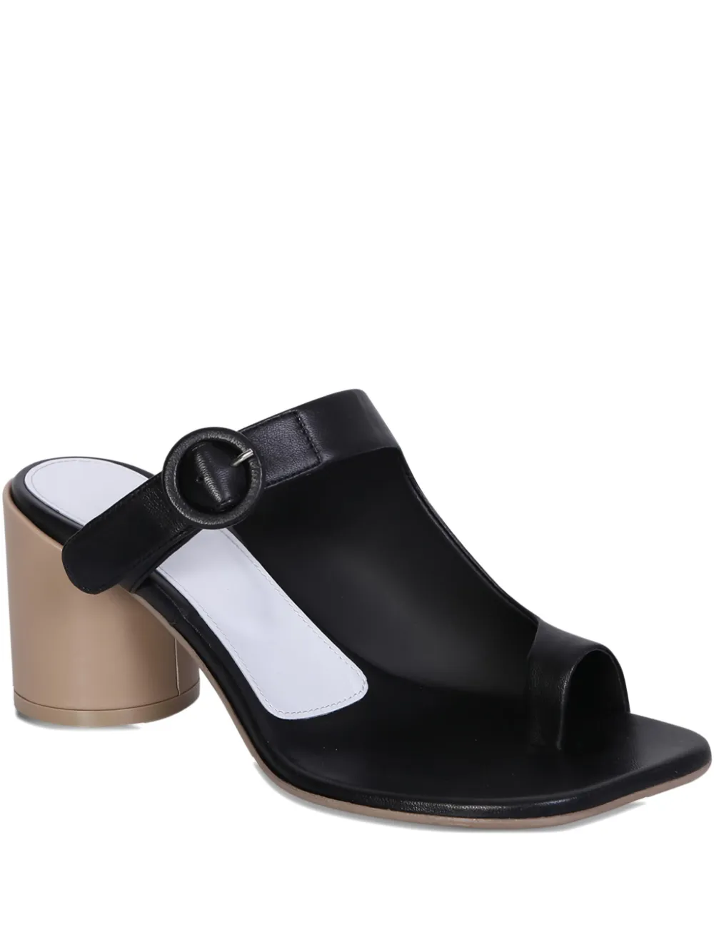 MM6 Maison Margiela 70mm buckle-fastening block-heel sandals Black