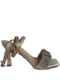 TWENTY FOURHAITCH crystal-embellished sandals - Metallic