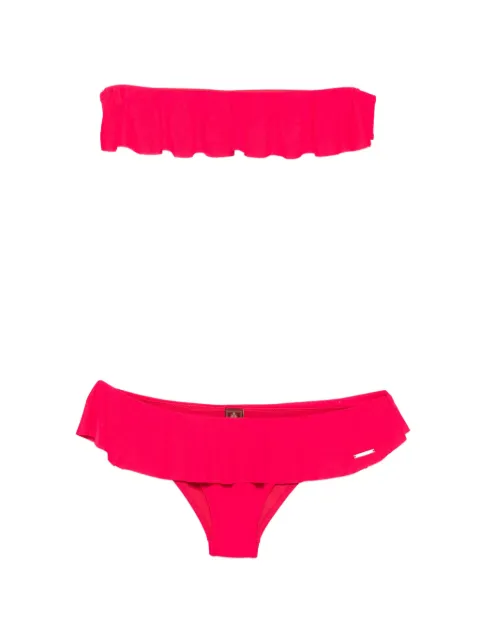 DONDUP Candis ruffled bandeau bikini