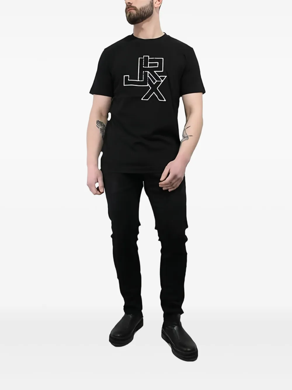 John Richmond logo-print T-shirt - Zwart