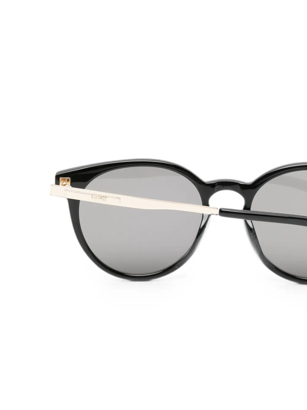 Alexander McQueen Eyewear Zonnebril met rond montuur Zwart