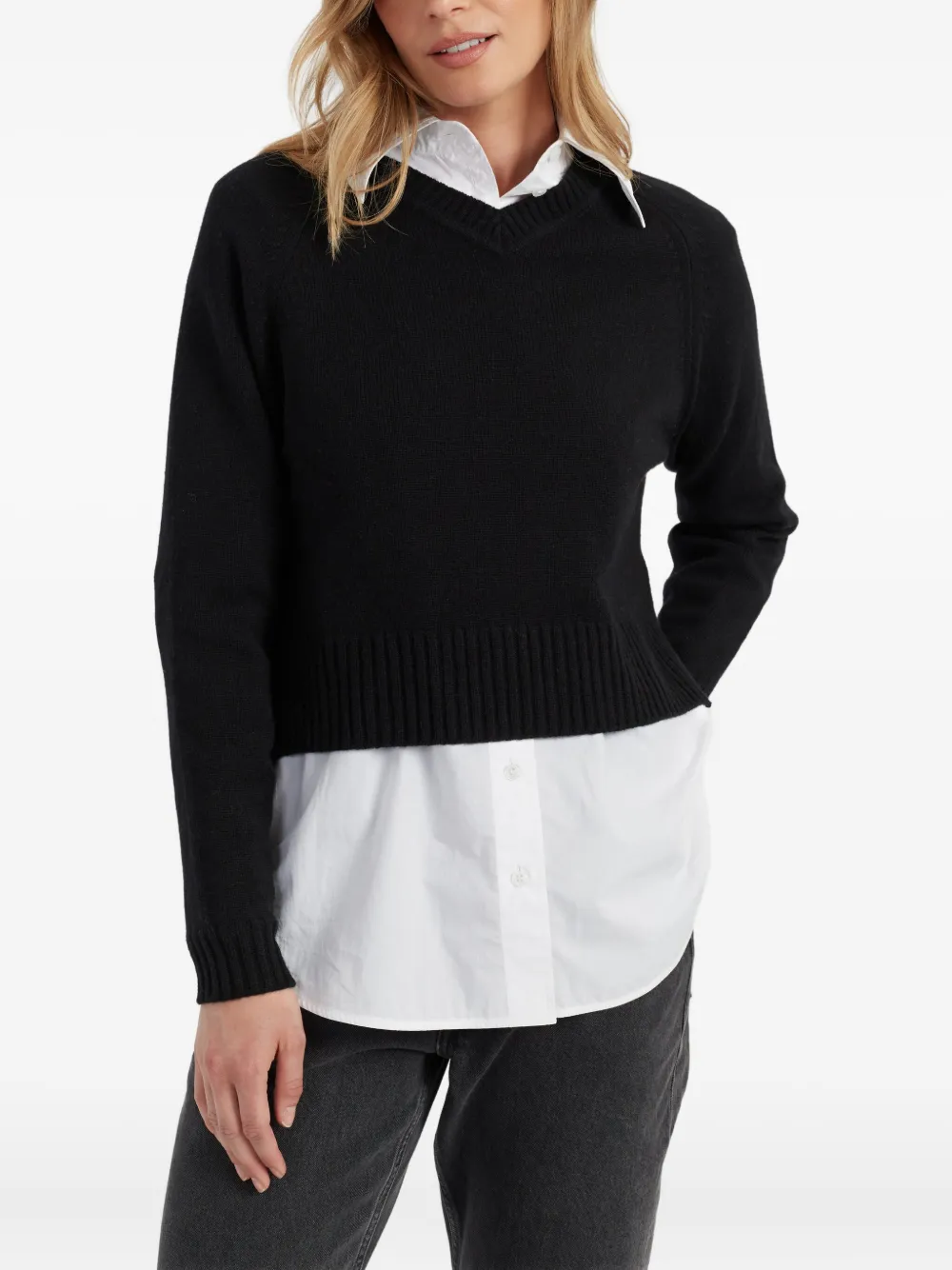 Chinti & Parker Cashmere Sweater In Black