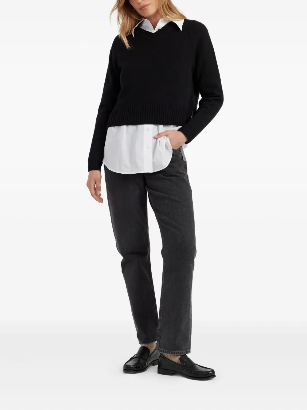 Chinti & Parker Cashmere Sweater In Black