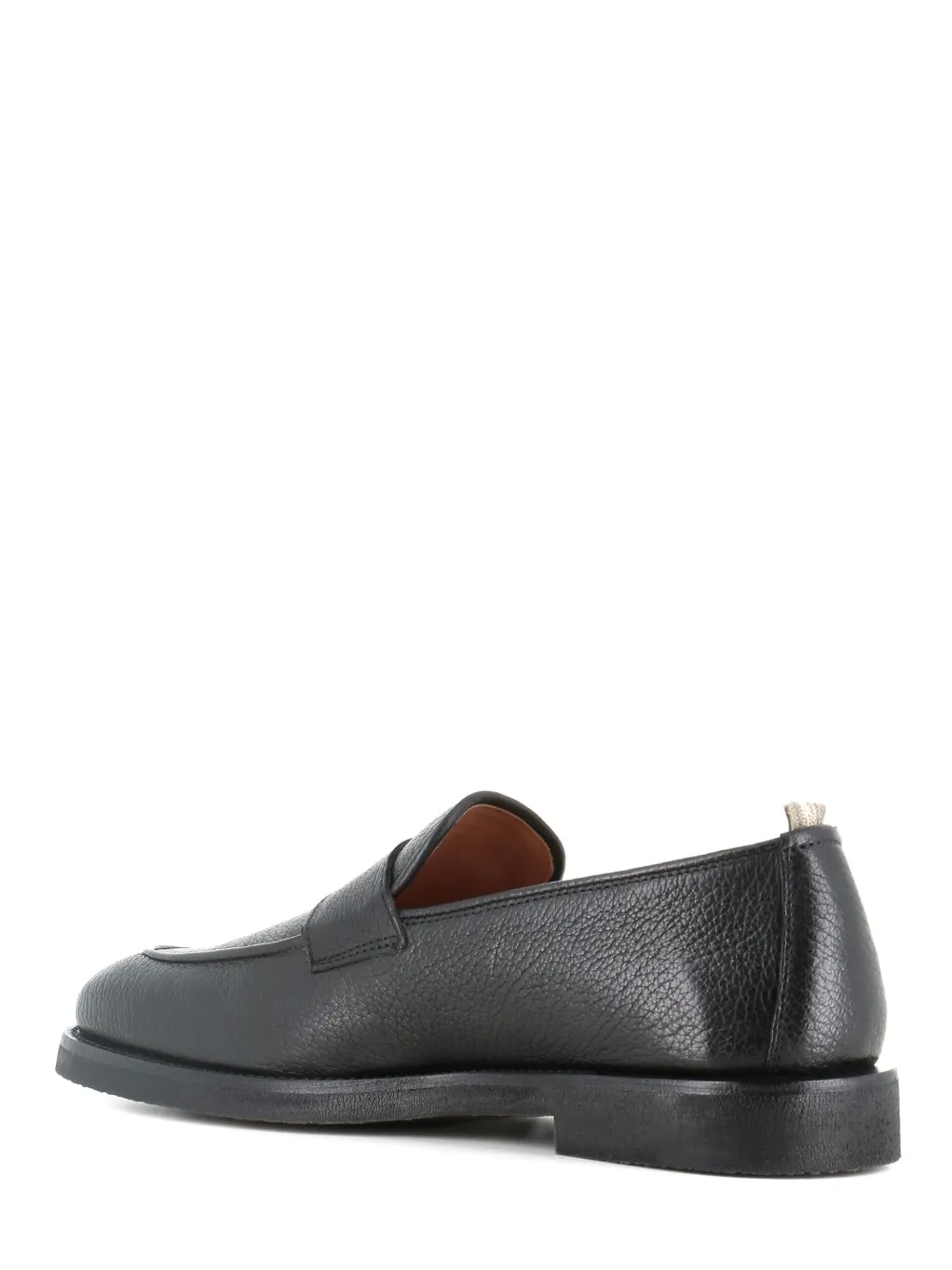 Officine Creative leather penny loafers Black