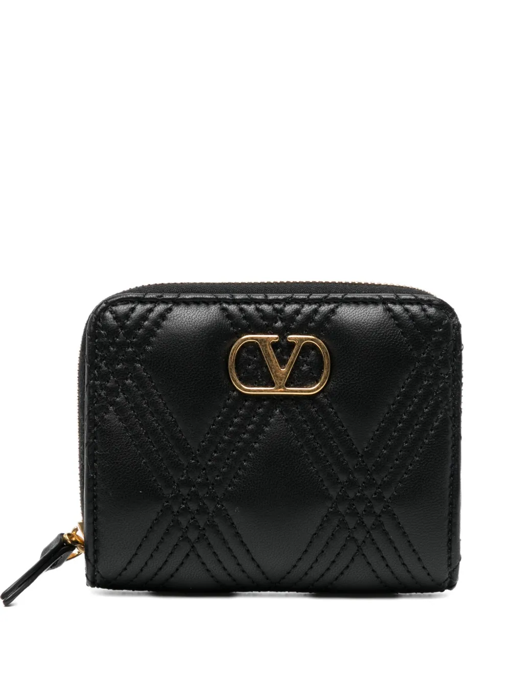 Valentino Garavani Quiltie 67 portemonnee Zwart