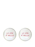Bitossi Home La Vita È Bella plates (set of two) - White