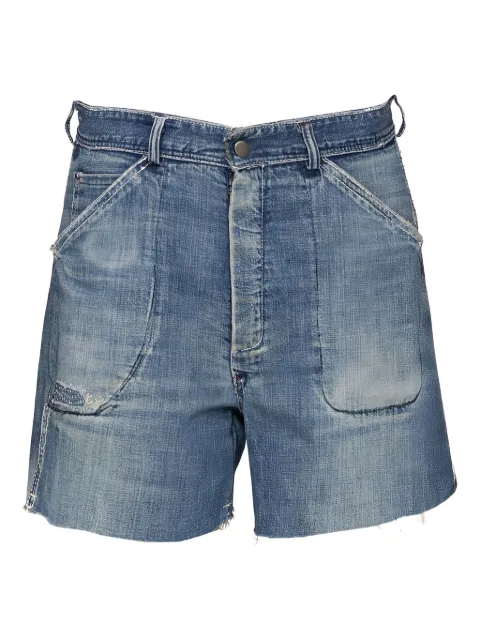 Sea frayed pocket denim shorts