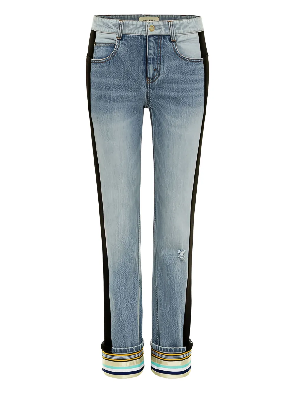 Hellessy Carlos striped-cuff jeans | Blue | Image 1