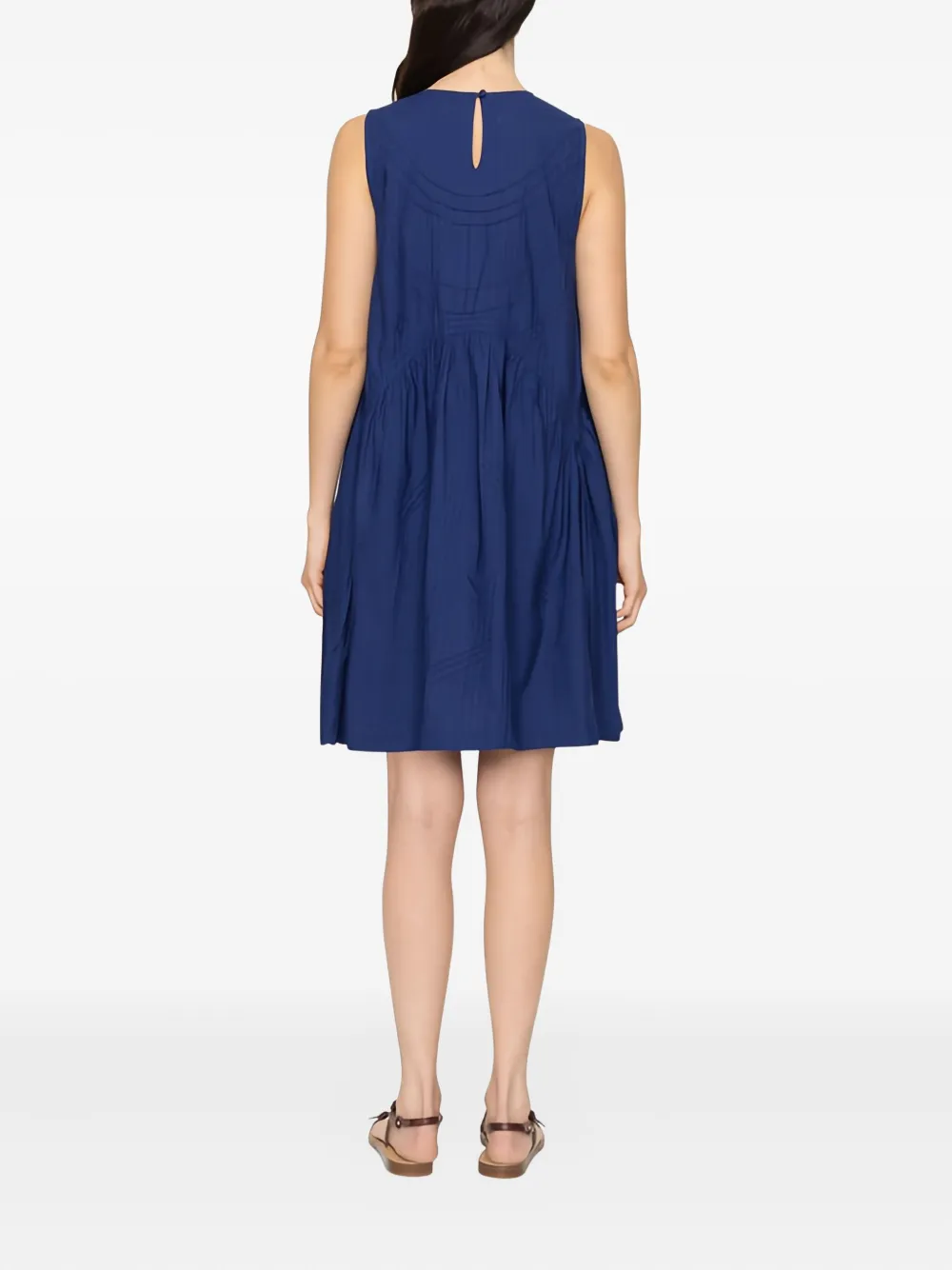 Sea Camden mouwloze popeline mini-jurk - Blauw