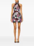 Bronx and Banco halter-neck sequin-embellishment mini dress - Purple