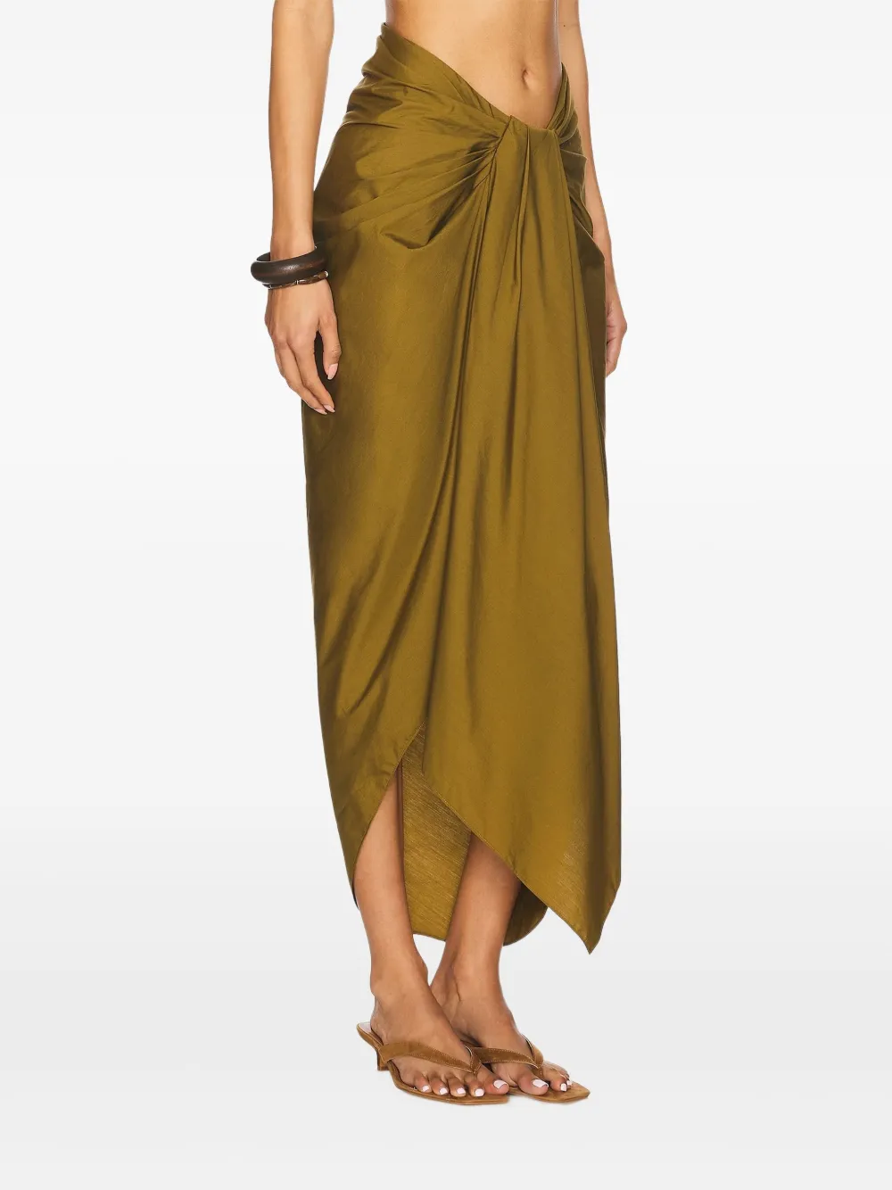 A.L.C. Rhodes asymmetrische rok - Groen