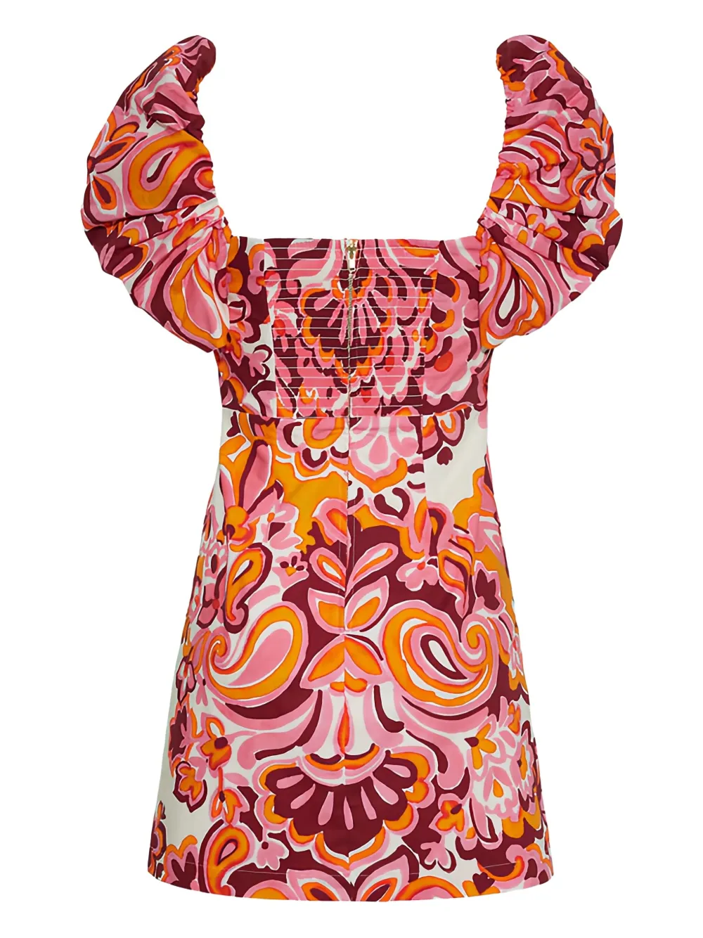 Cara Cara Kelly jurk met paisley-print en pofmouwen - Roze