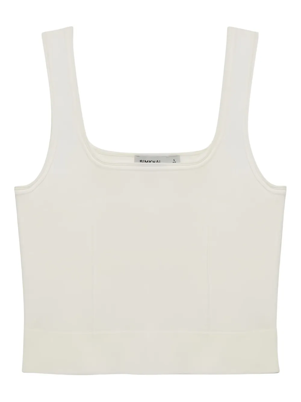 Simkhai Ramaina Square-neck Ribbed Tank Top In White