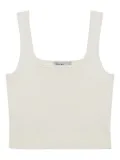 Simkhai Ramaina square-neck ribbed tank top - Neutrals