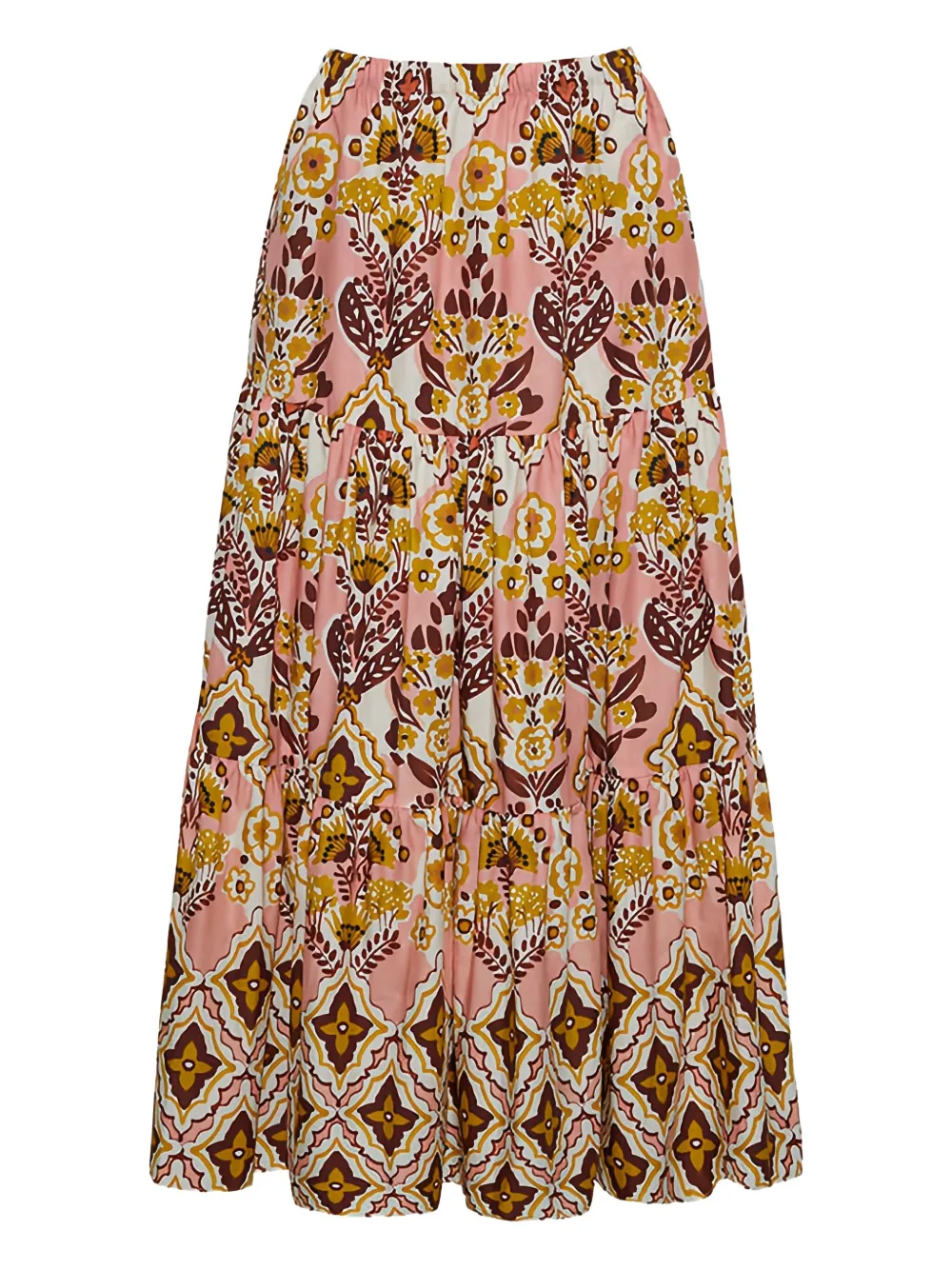 Cara Cara Melanie maxi-rok met bloemenprint - Roze