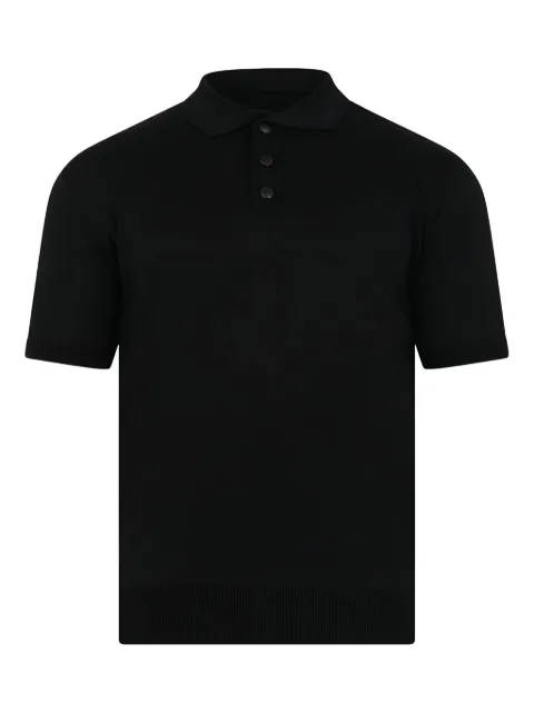 YES LONDON three-button cotton polo shirt