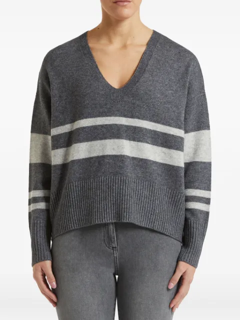 Pennyblack Naif striped v-neck sweater