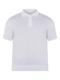 YES LONDON three-button knitted polo shirt - White