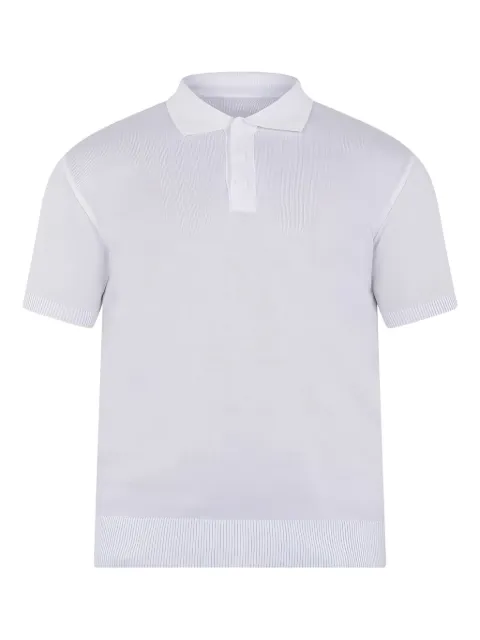 YES LONDON three-button knitted polo shirt