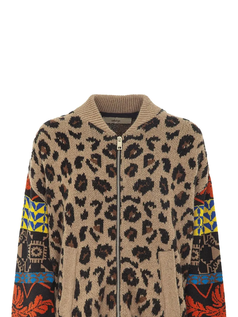 Akep leopard-print patterned knit cardigan | Cardigans | Image 2