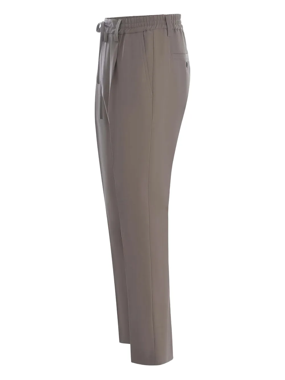 Paolo Pecora Pleated Drawstring Trousers In Neutral