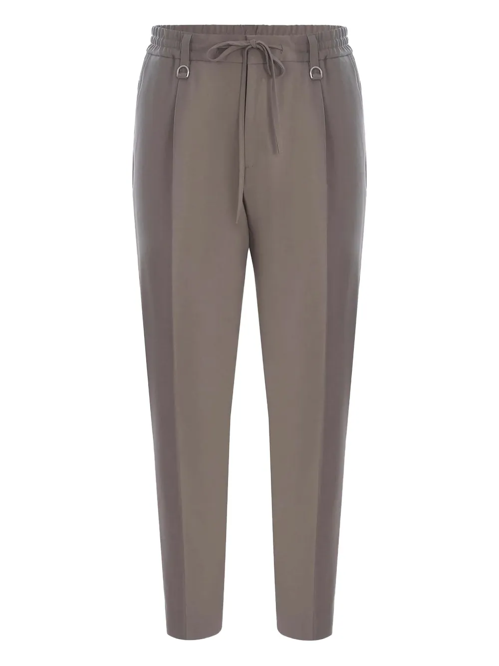 Paolo Pecora Pleated Drawstring Trousers In Neutral