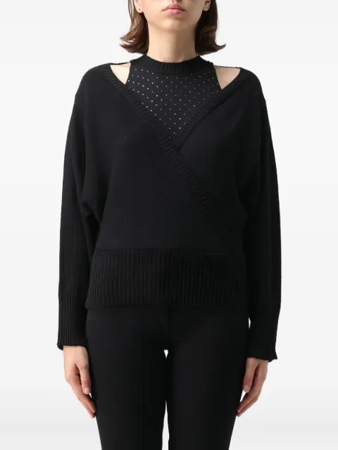 SIMONA CORSELLINI cut-out embellished sweater