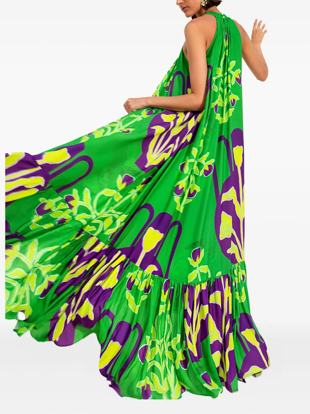 TWINSET Jurk met bloemenprint - Groen