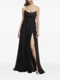 ALESSANDRO LEGORA embellished side-split dress - Black