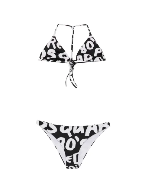 DSQUARED2 bikini con logo estampado