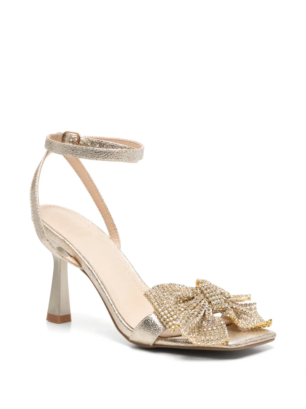 TWENTY FOURHAITCH crystal-embellished bow-detail sandals
