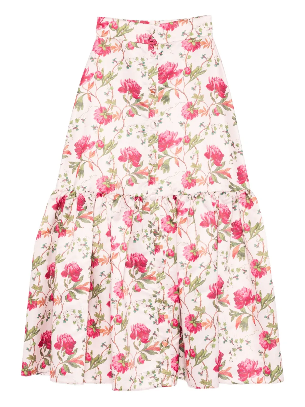 GIADA CURTI Gonna a fiori - Toni neutri