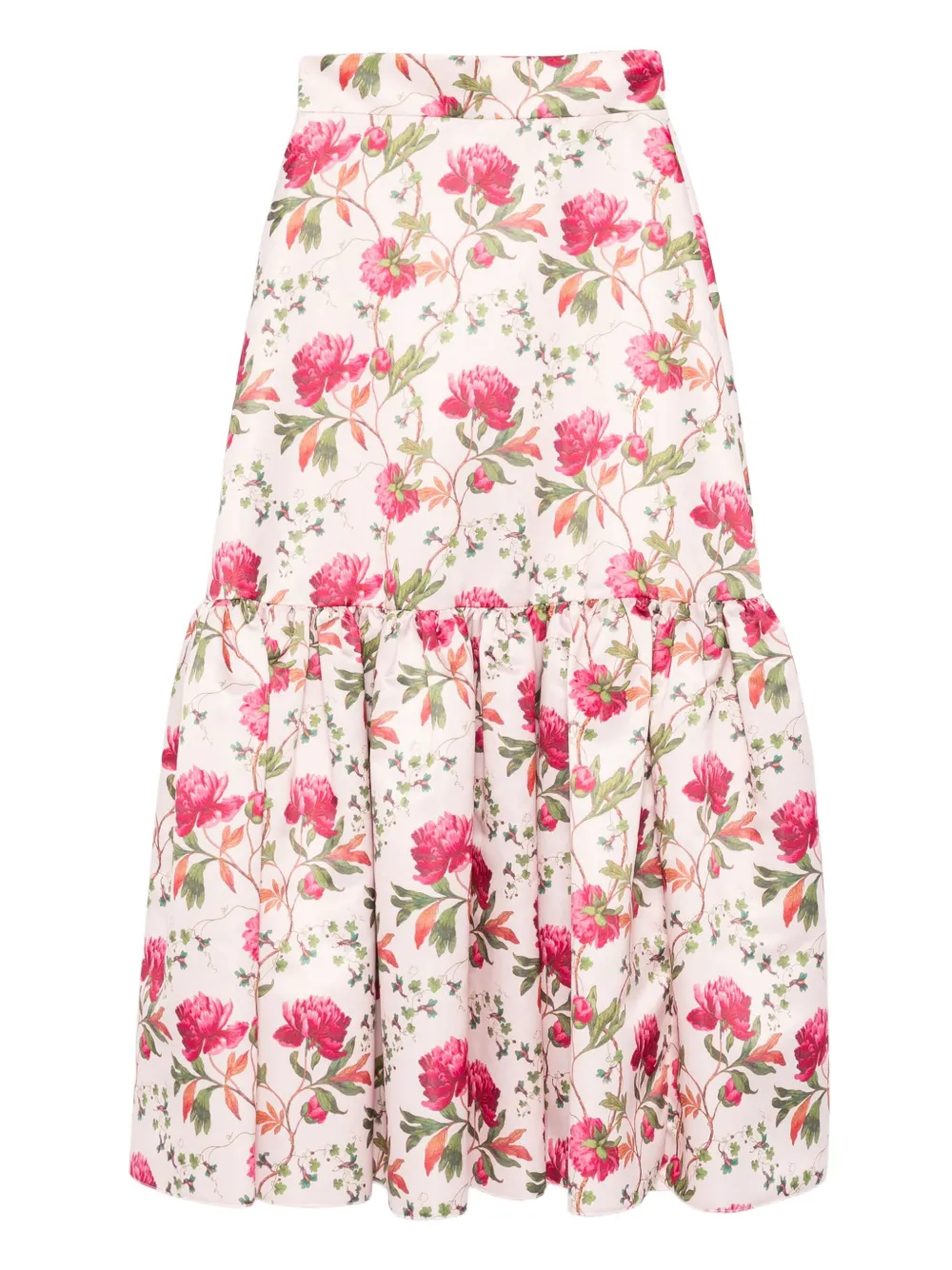  Giada Curti Floral-print Skirt - Neutrals 