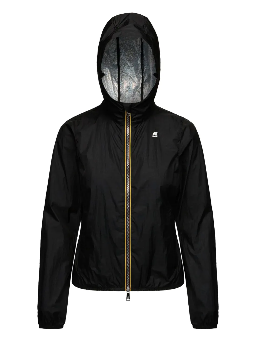 K-Way hooded zip-front jacket Zwart