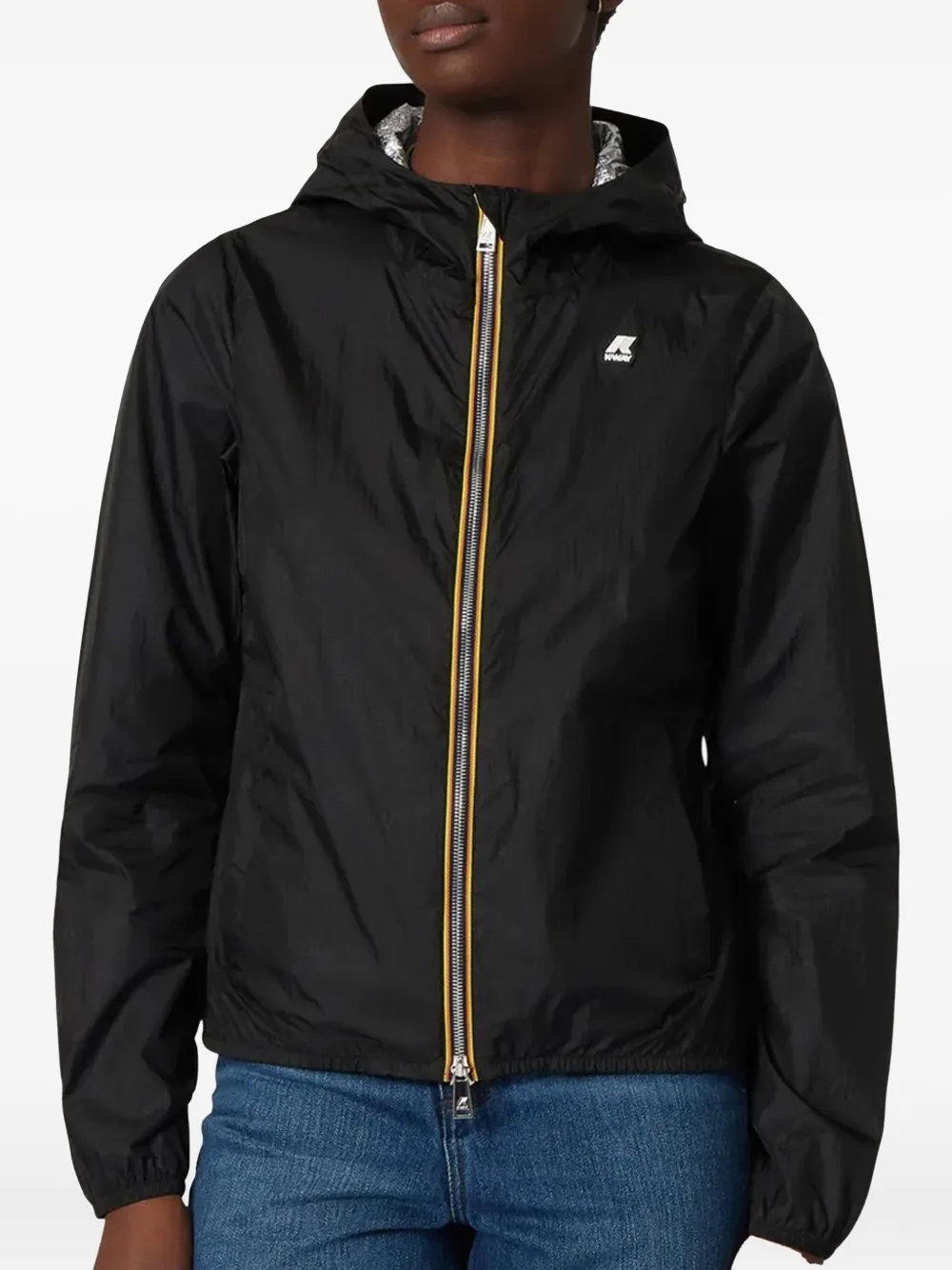 K-Way Jack met capuchon Zwart