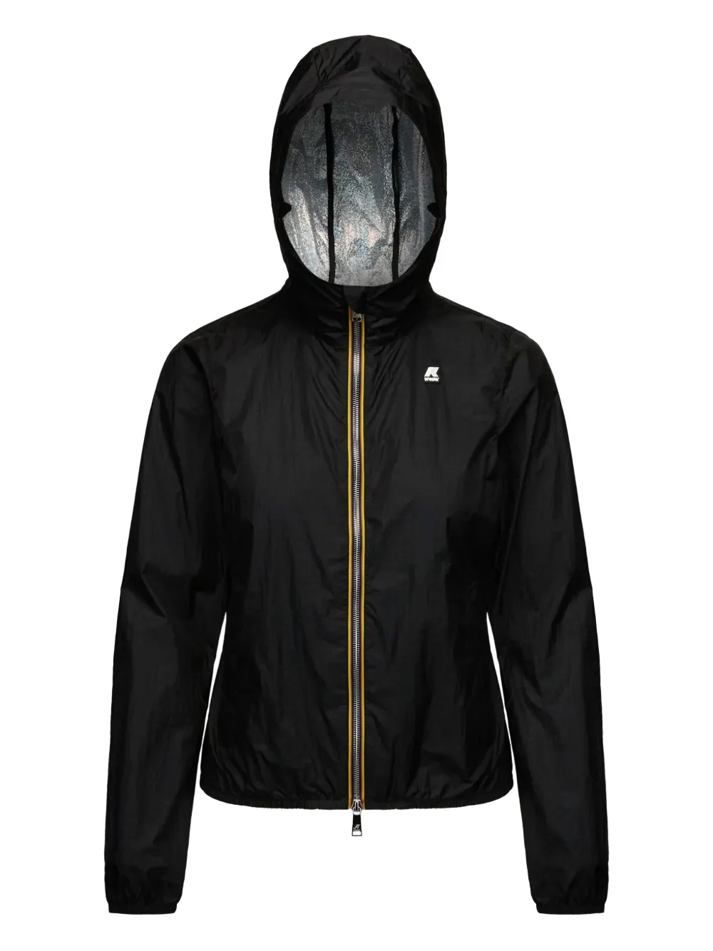 K-Way hooded zip-front jacket - ブラック K-Way hooded zip-front jacket - ブラック
