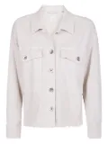 Eleventy frayed-hem pocket shirt - Neutrals