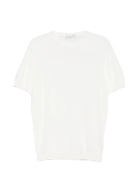 Jeordie's horizontal-stripe T-shirt