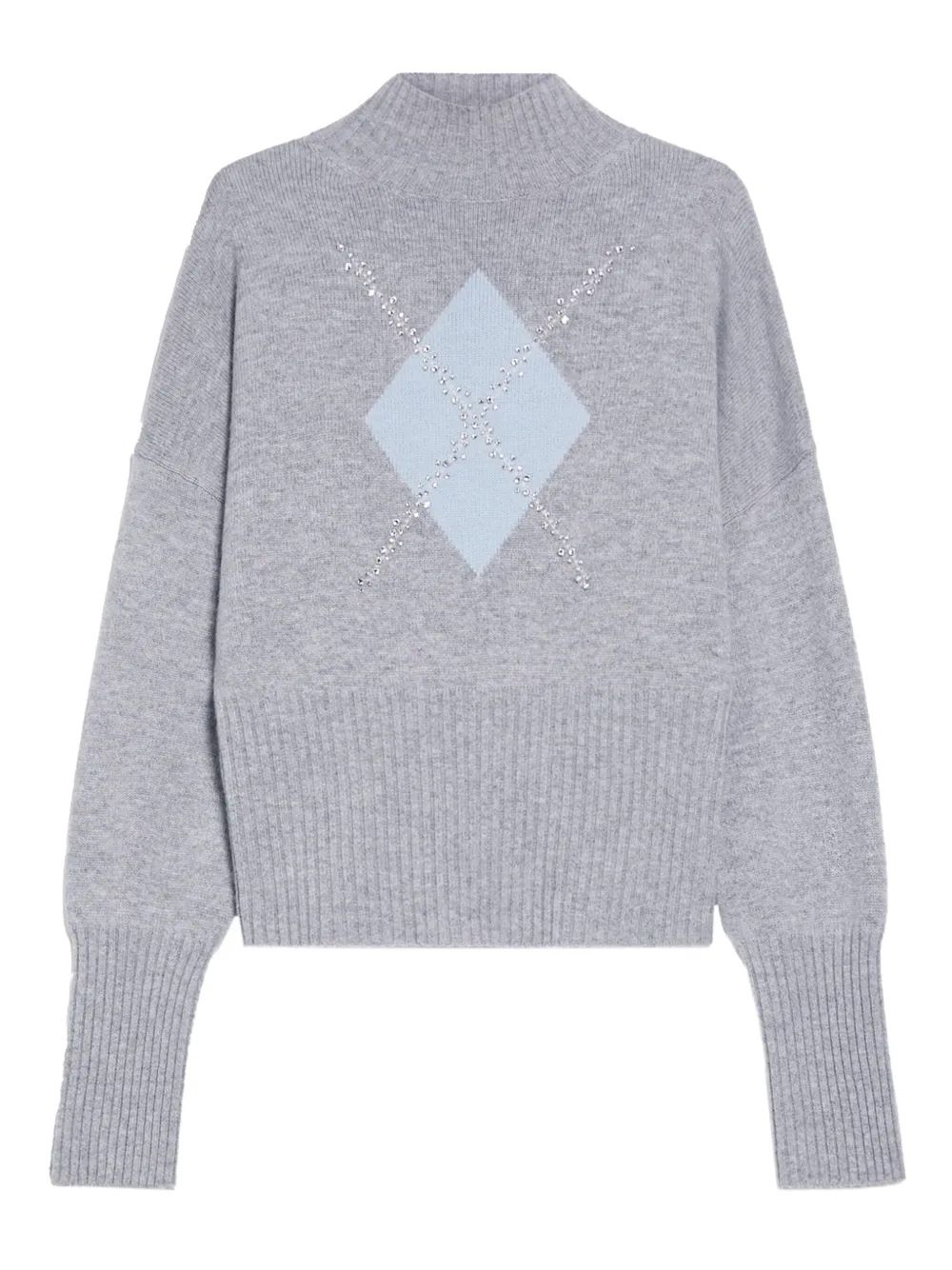 Max Mara Maglione con decorazione - Grigio