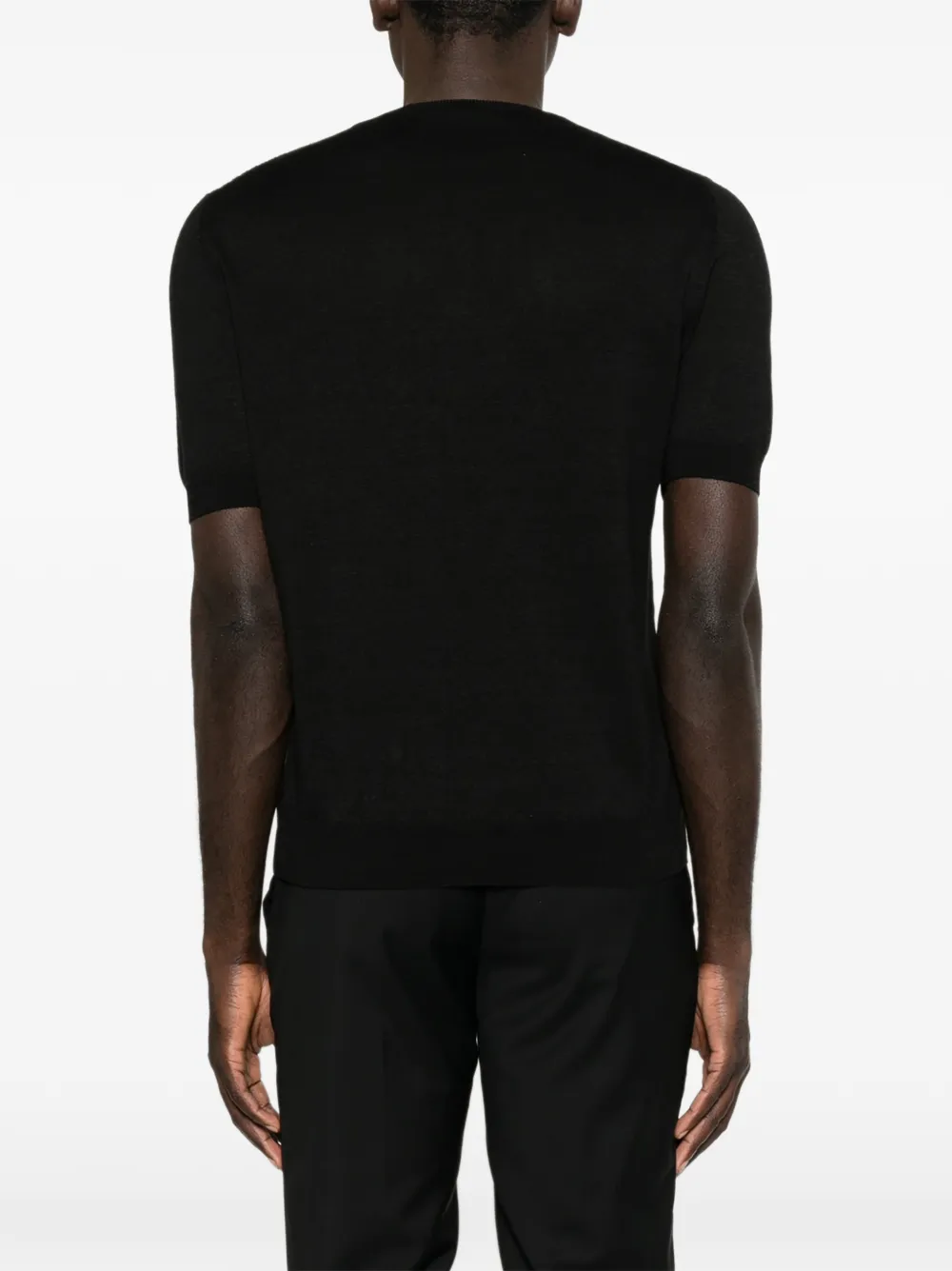 Tagliatore T-shirt met ronde hals Zwart