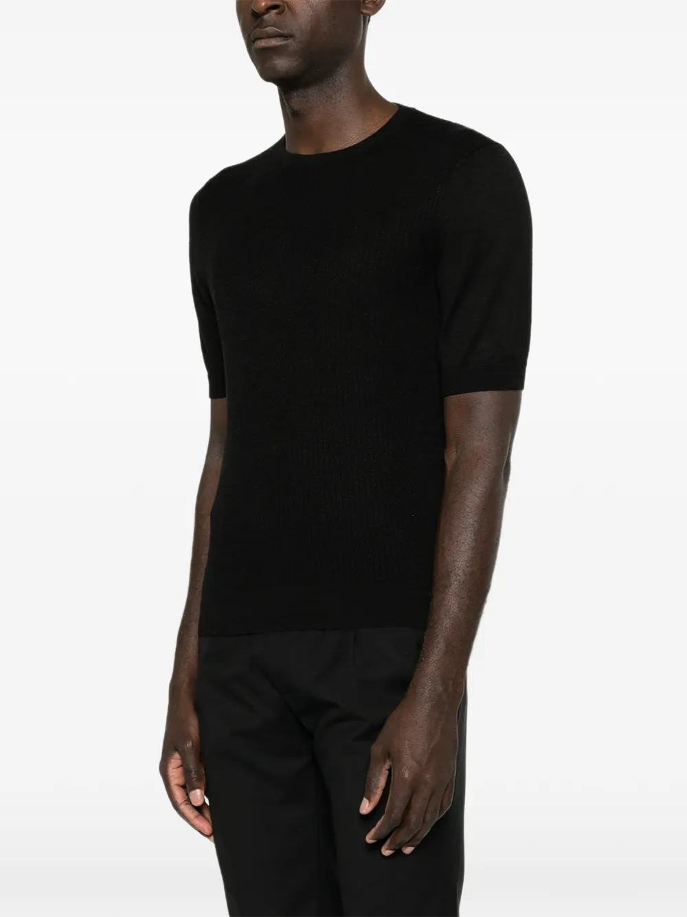 Tagliatore T-shirt met ronde hals Zwart