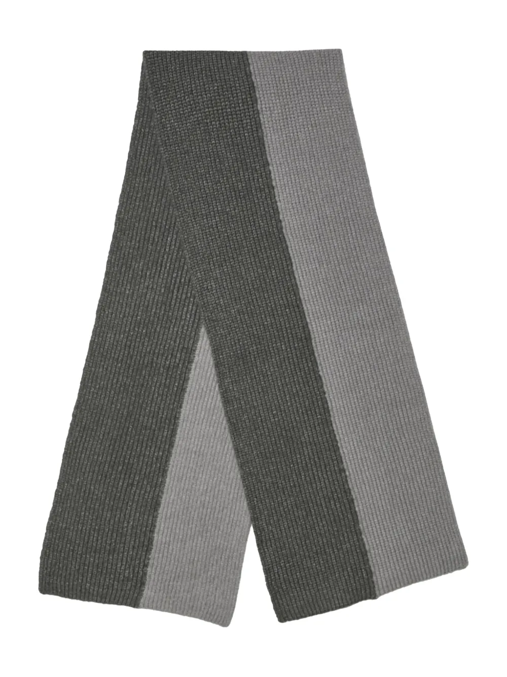 Pennyblack ribbed panel scarf | Grey | Image 1