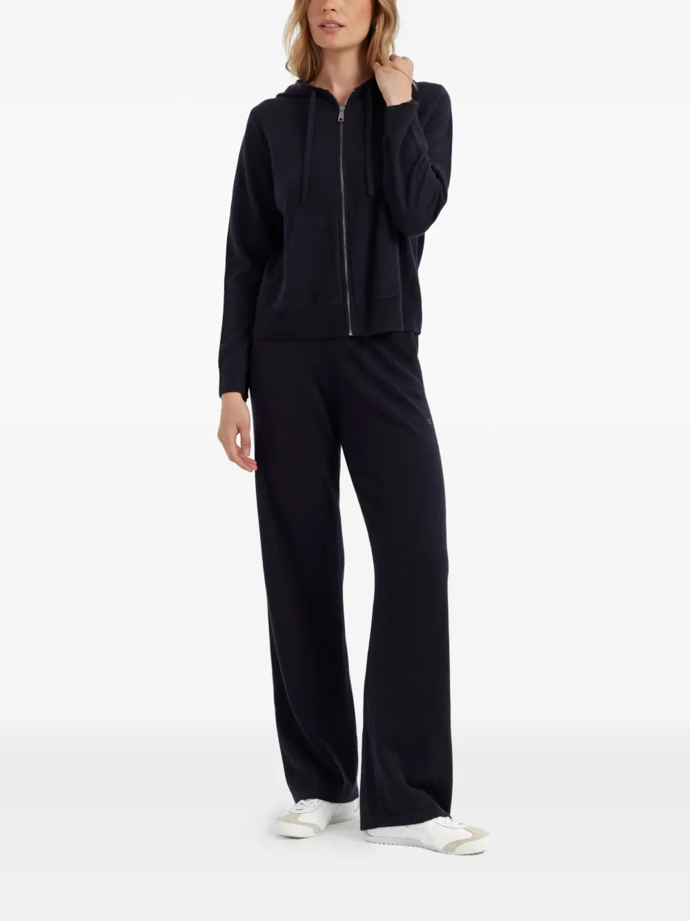 Chinti & Parker Kasjmier hoodie met rits - Blauw