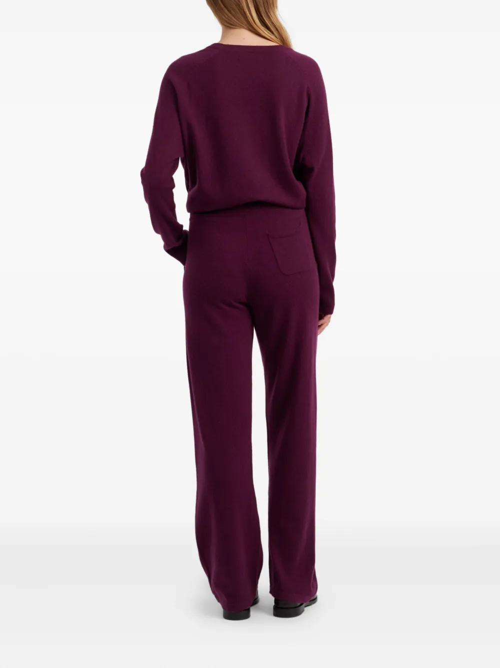 Chinti & Parker Knitted Straight Trousers In Purple