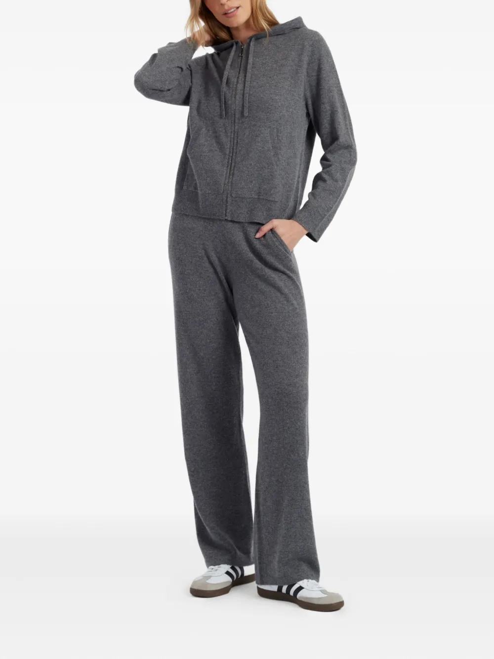 Chinti & Parker Hoodie met rits - Grijs