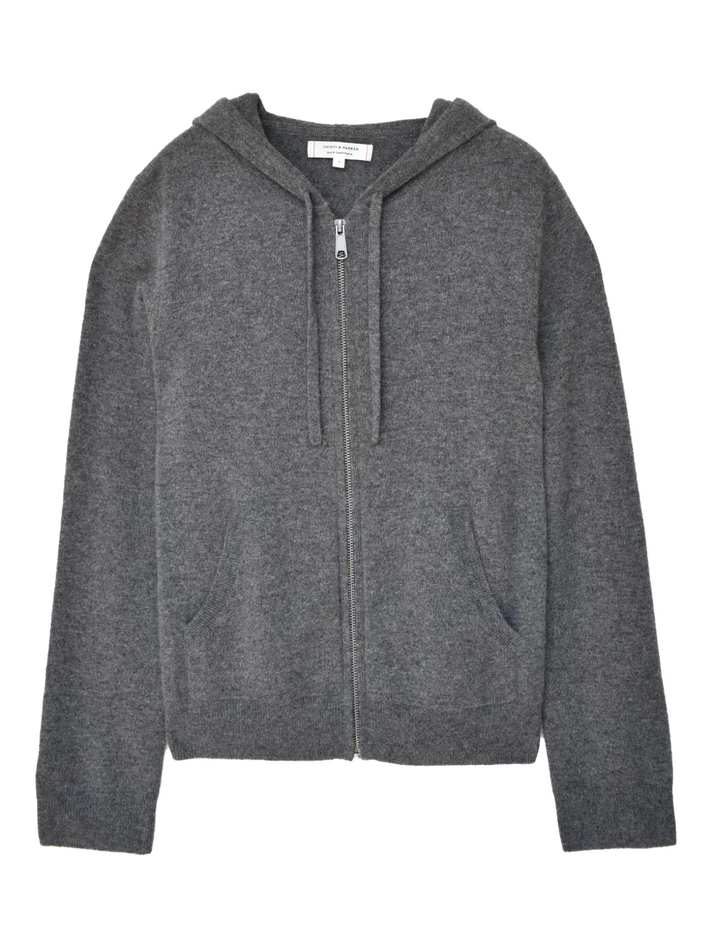 Chinti & Parker ジップアップ カシミアパーカー - グレー Chinti & Parker ジップアップ カシミアパーカー - グレー