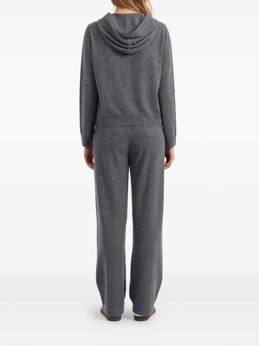 Chinti & Parker Zip-front Cashmere Hoodie In Gray